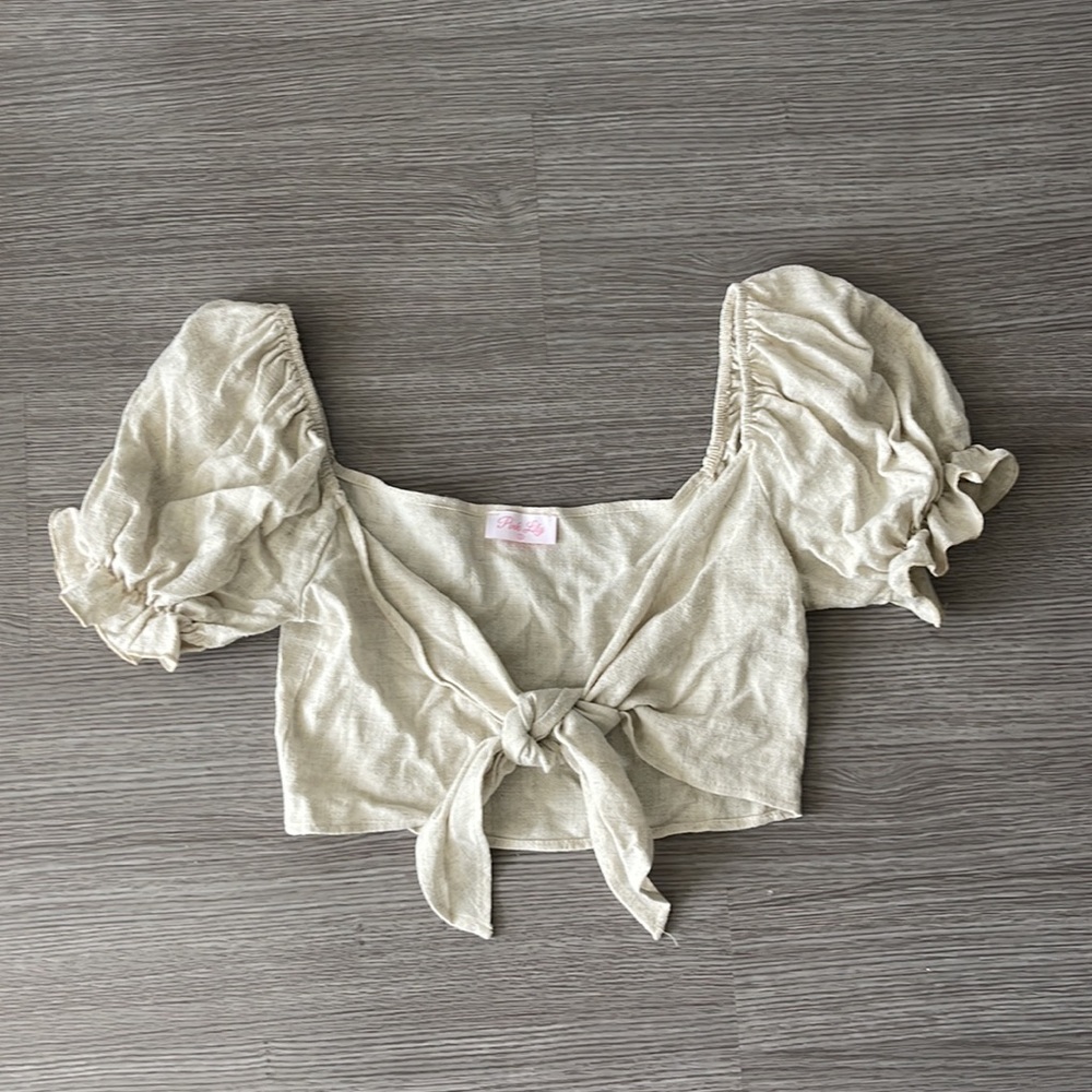 Pink Lily Linen Blend Set - Picture 3 of 7